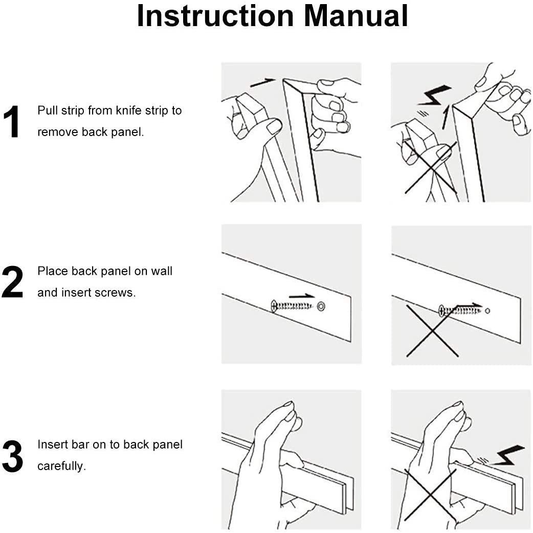 product-750-750 Magnetic Knife holder installation